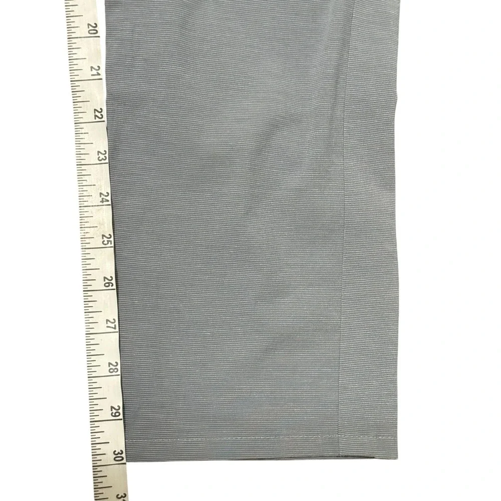Travis Mathew‎ Men's Golf Pants Size 36 Gray Striped Polyester Blend Casual